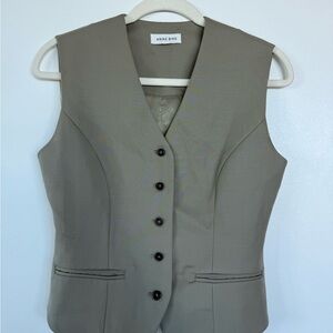 Anine Bing Beige Buttoned Vest